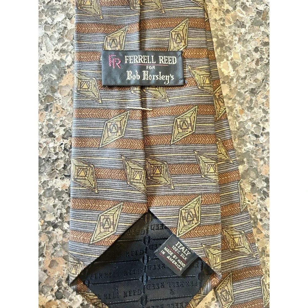 Bundle Of Four 100% Silk Ties Retro